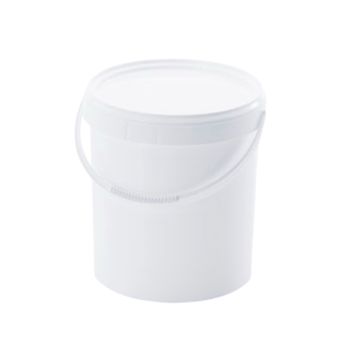 SEAU ROND AVEC COUVERCLE ET POIGNEE EN PLASTIQUE