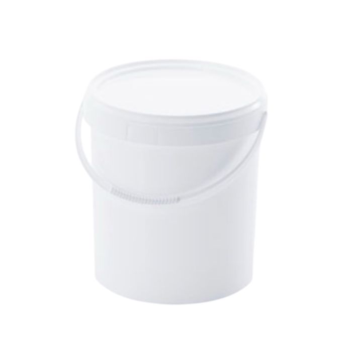 SEAU ROND AVEC COUVERCLE ET POIGNEE EN PLASTIQUE