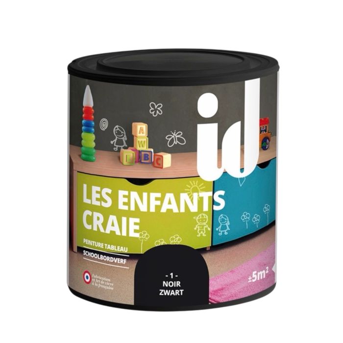 ID PEINTURE LES ENFANTS CRAIE NOIR EN 500 ML